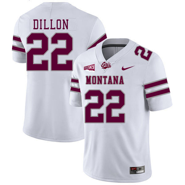 Terry Dillon Montana Grizzlies Jersey,University Of Montana Grizzlies #22 Terry Dillon Jersey-White